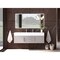 Castello Usa Nile 60" Wall Mounted Gray Vanity With White Top And Brushed Nickel Handles CB-MC-60G-BN-2053-WH - alternate 2